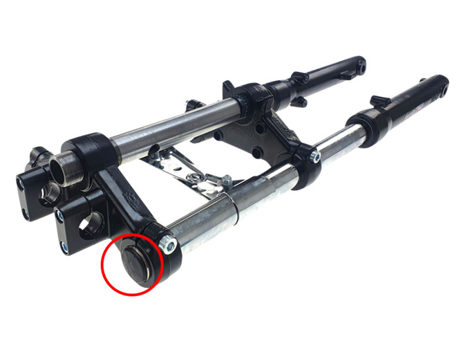 Gabel Tomos A3 / A35 Neues Modell EBR Standrohr Afdeckkappe product